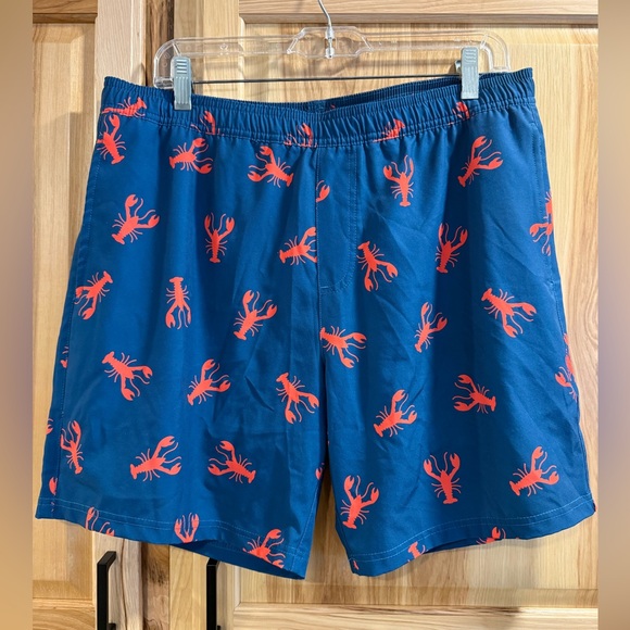LRD Performance Other - Men's LRD Size L Swim Suit Blue Lobster Lined Elastic Waist Swim Beach Pool